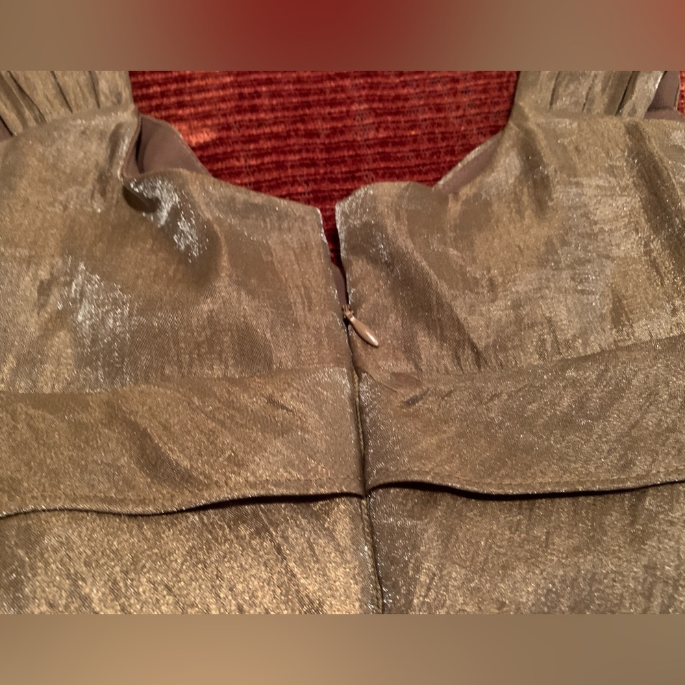 Gold Ruffled-Layers Dress - Picture 4 of 5